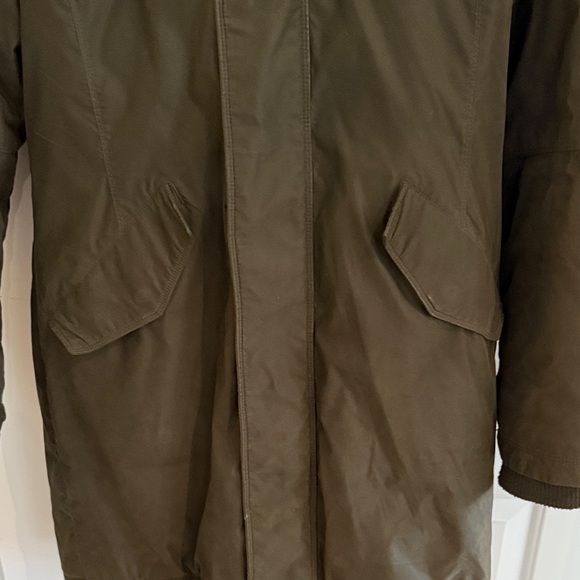 Babaton Dark Green Parka Faux Fur Lined - Picture 4 of 14